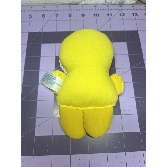Vintage Playskool Baby Rattle Plush Doll Lovey‎ 6" 1978 Girl Yellow Duck - Picture 5 of 7
